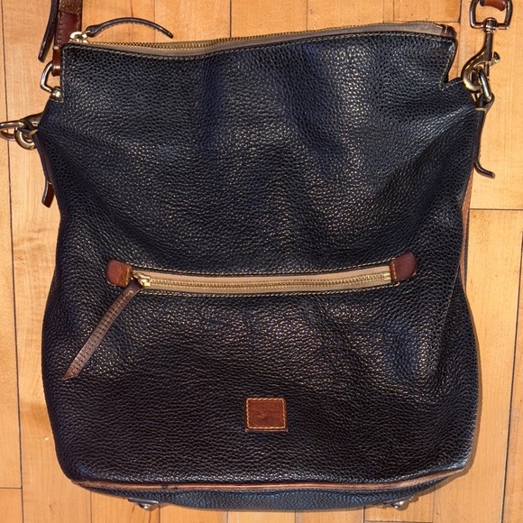 Dooney & Bourke Black and Brown Crossbody Bag